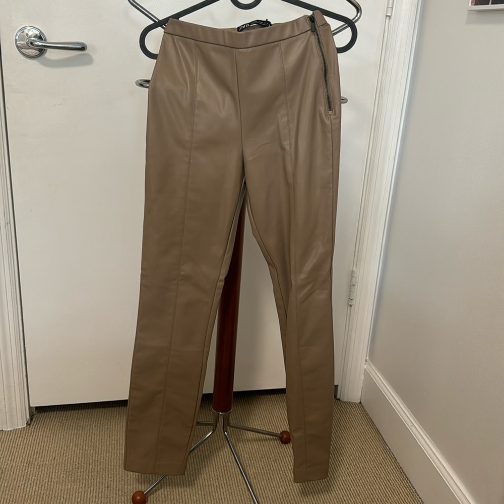Zara leather pants